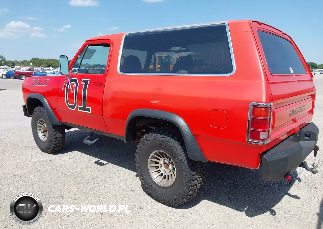 1986 Dodge Ramcharger Aw-100 VIN:3B4GW12W5GM617256 - 3