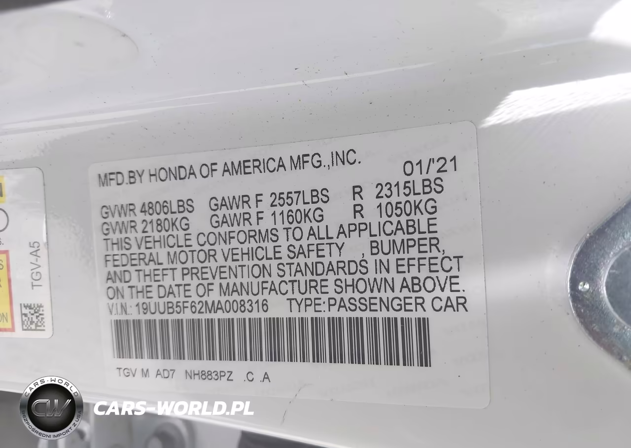 2021 Acura Tlx Advance Package VIN:19UUB5F62MA008316 - 9