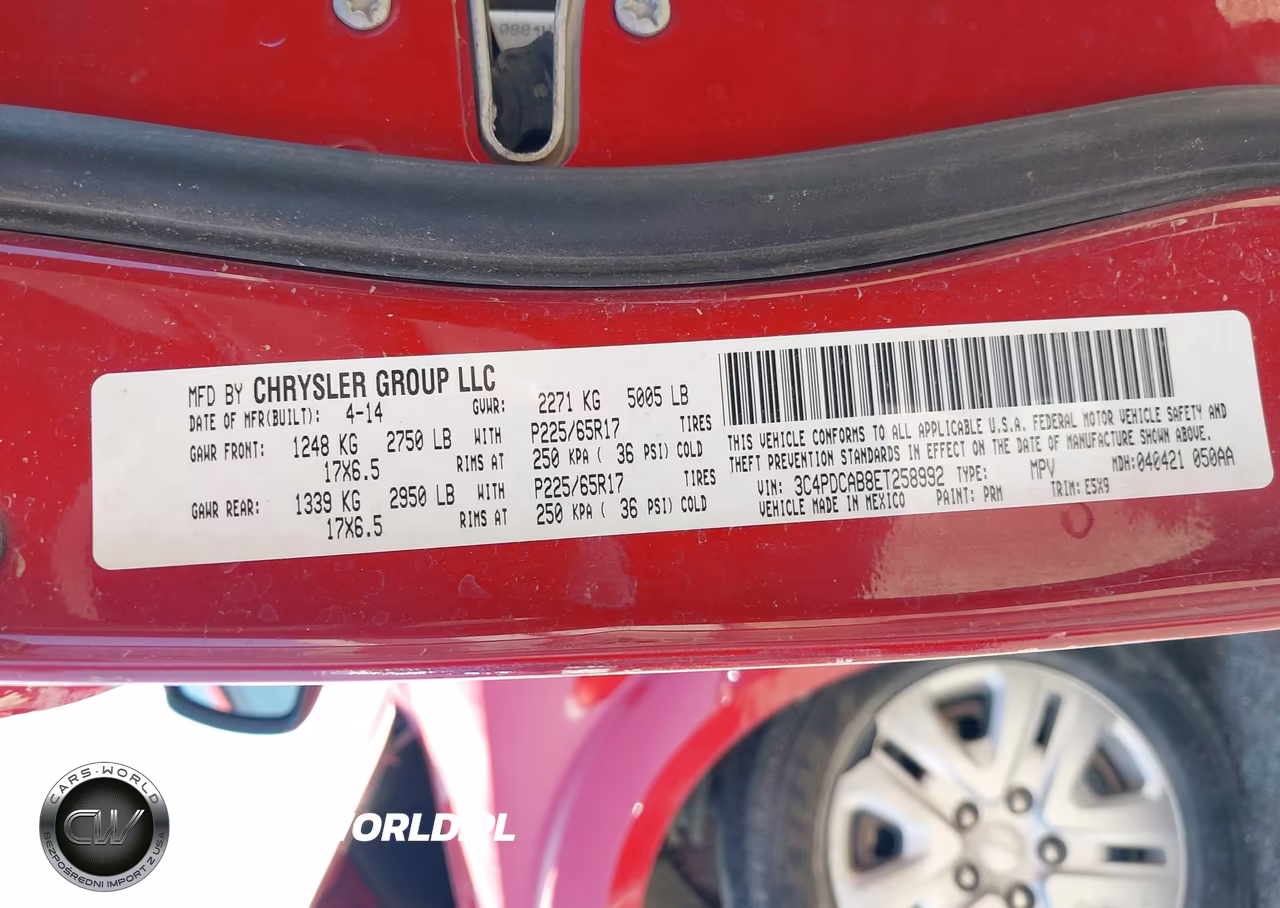 2014 Dodge Journey American Value Pkg VIN:3C4PDCAB8ET258992 - 9