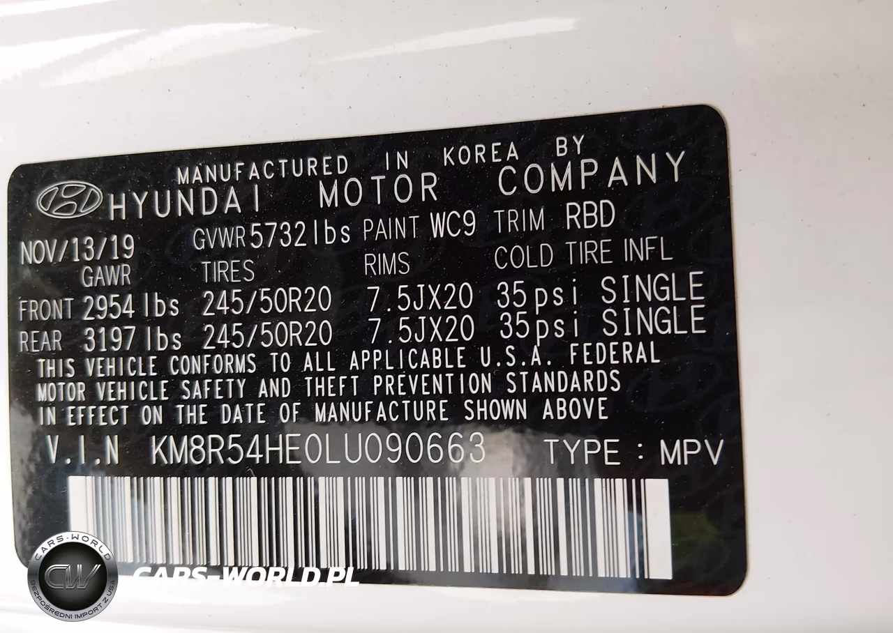 2020 Hyundai Palisade Limited VIN:KM8R54HE0LU090663 - 9