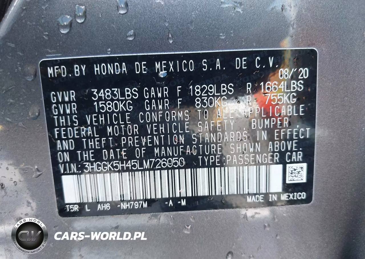 2020 Honda Fit Lx VIN:3HGGK5H45LM726050 - 9