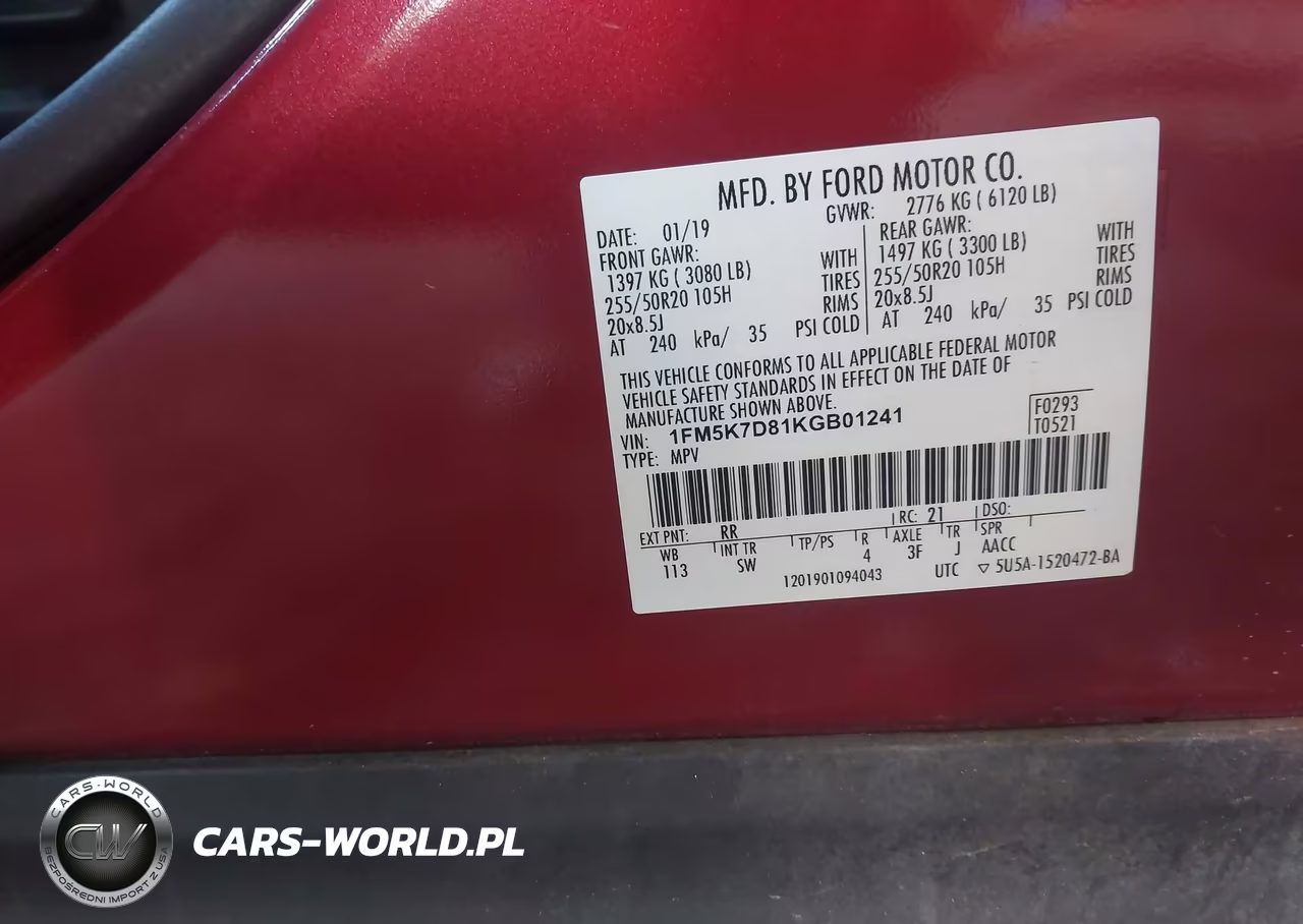 2019 Ford Explorer Xlt VIN:1FM5K7D81KGB01241 - 9