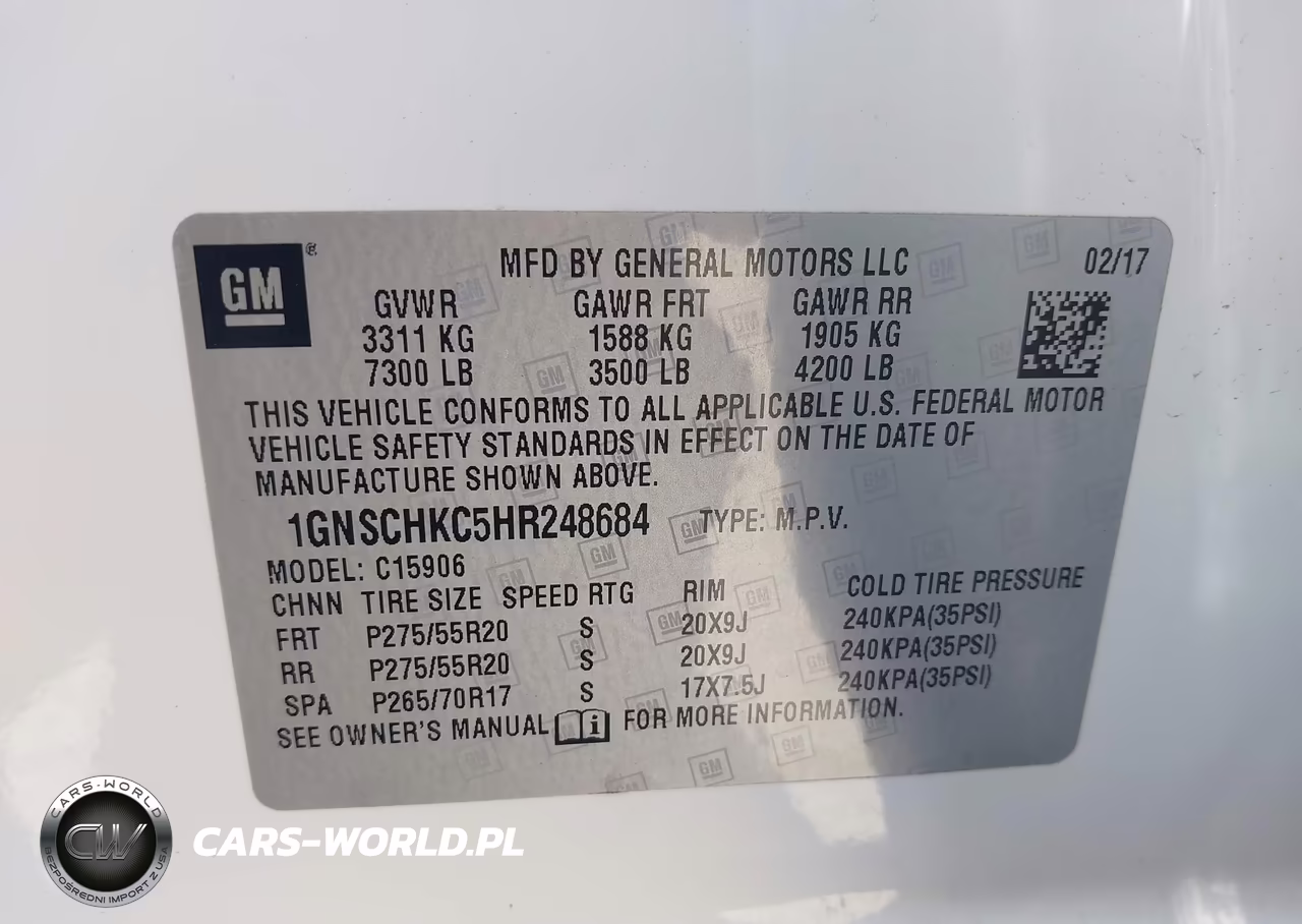 2017 Chevrolet Suburban Lt VIN:1GNSCHKC5HR248684 - 9
