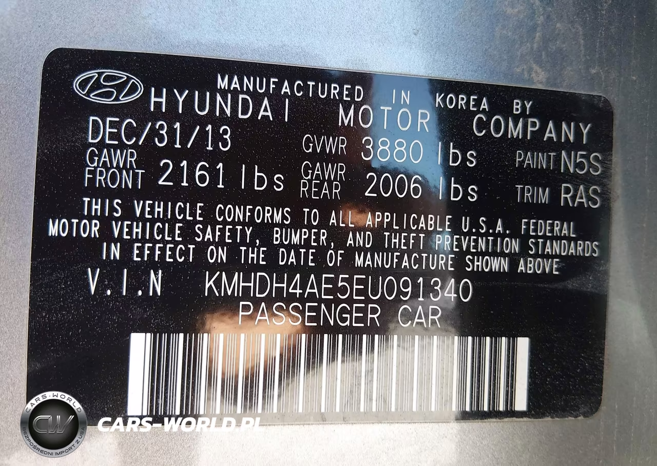 2014 Hyundai Elantra Se VIN:KMHDH4AE5EU091340 - 9