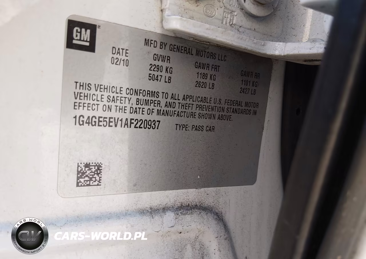 2010 Buick Lacrosse Cxs VIN:1G4GE5EV1AF220937 - 9