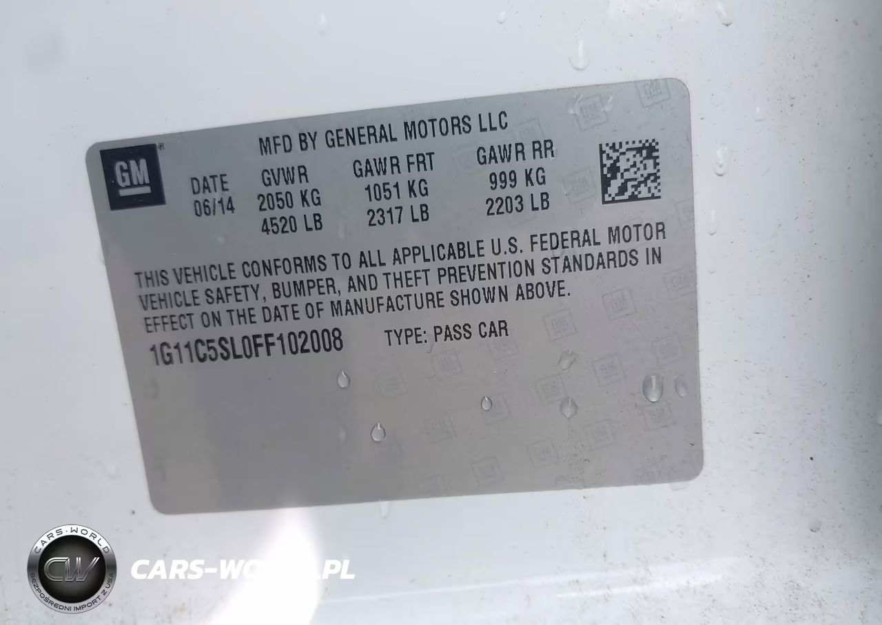 2015 Chevrolet Malibu 1Lt VIN:1G11C5SL0FF102008 - 9