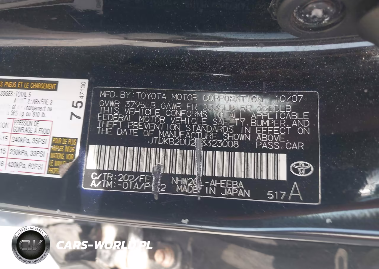 2008 Toyota Prius VIN:JTDKB20U283323008 - 9