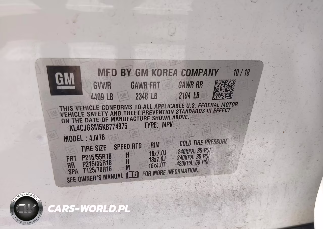 2019 Buick Encore Awd Essence VIN:KL4CJGSM5KB774975 - 9