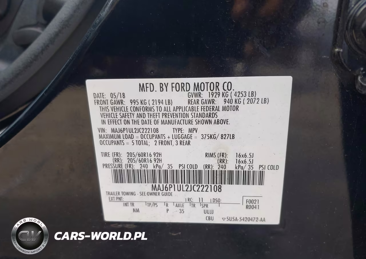 2018 Ford Ecosport Se VIN:MAJ6P1UL2JC222108 - 9