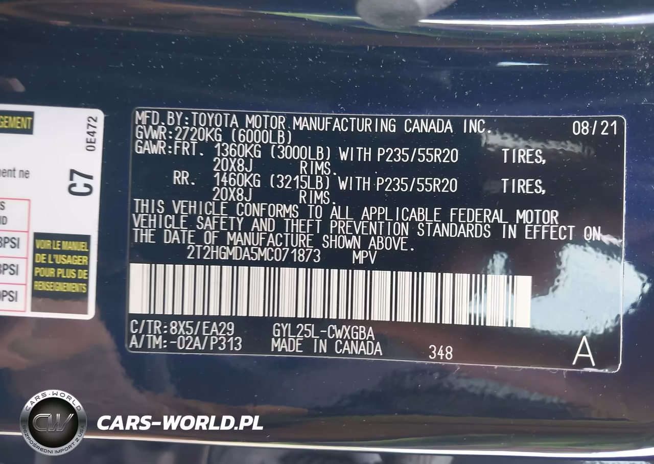 2021 Lexus Rx 450H VIN:2T2HGMDA5MC071873 - 9