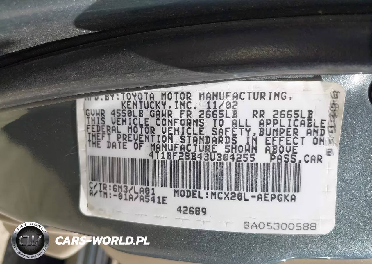 2003 Toyota Avalon Xls VIN:4T1BF28B43U304255 - 9