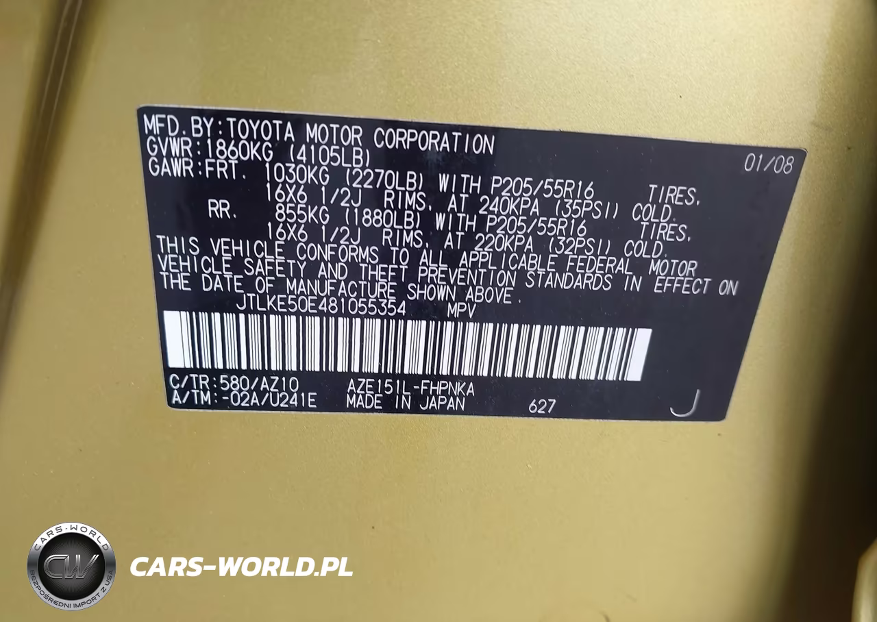 2008 Scion Xb VIN:JTLKE50E481055354 - 9