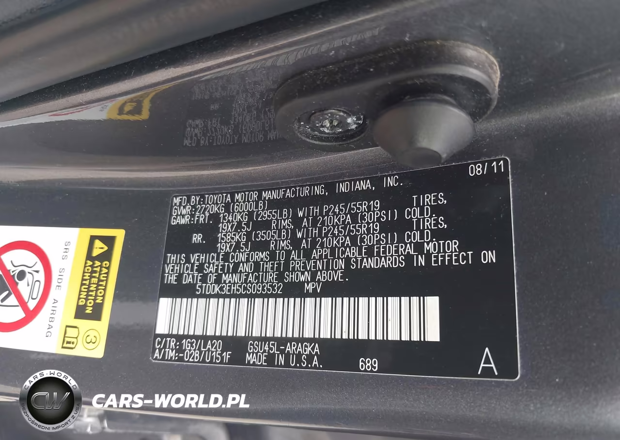 2012 Toyota Highlander Limited V6 VIN:5TDDK3EH5CS093532 - 9