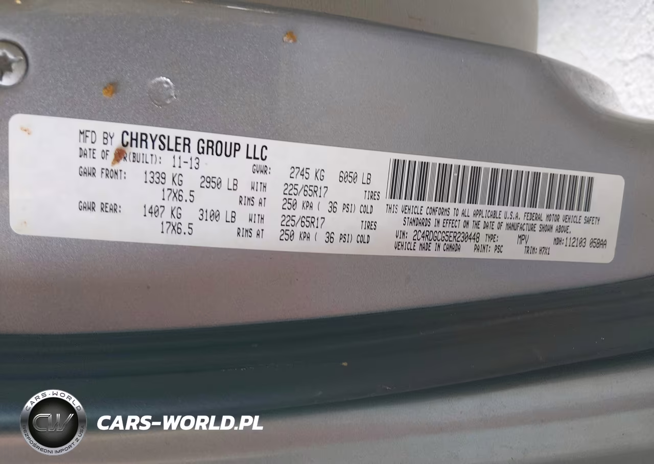 2014 Dodge Grand Caravan Sxt VIN:2C4RDGCG5ER230448 - 9