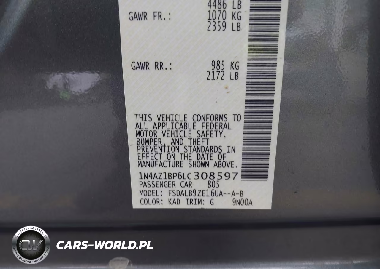 2020 Nissan Leaf S 40 Kwh VIN:1N4AZ1BP6LC308597 - 9
