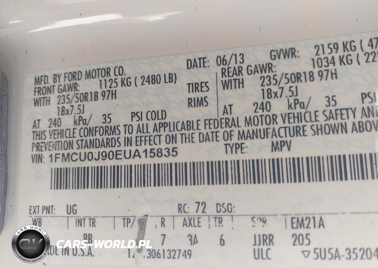 2014 Ford Escape Titanium VIN:1FMCU0J90EUA15835 - 9