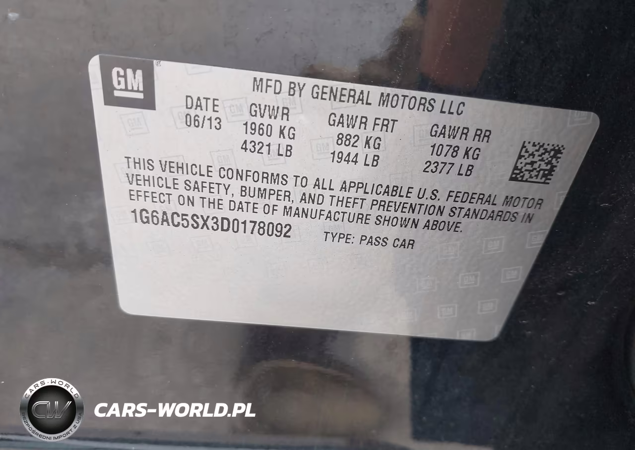 2013 Cadillac Ats Performance VIN:1G6AC5SX3D0178092 - 9