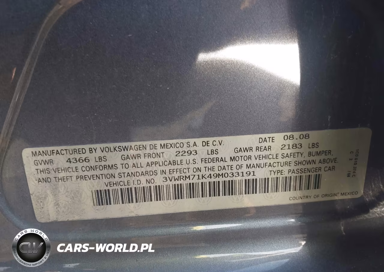 2009 Volkswagen Jetta Se-Sel VIN:3VWRM71K49M033191 - 9