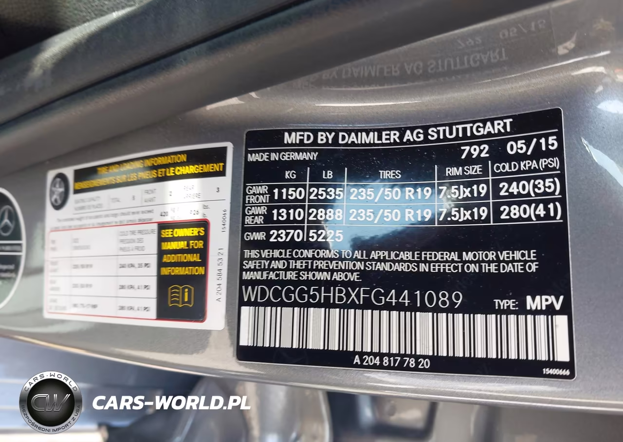 2015 Mercedes-Benz Glk 350 VIN:WDCGG5HBXFG441089 - 9