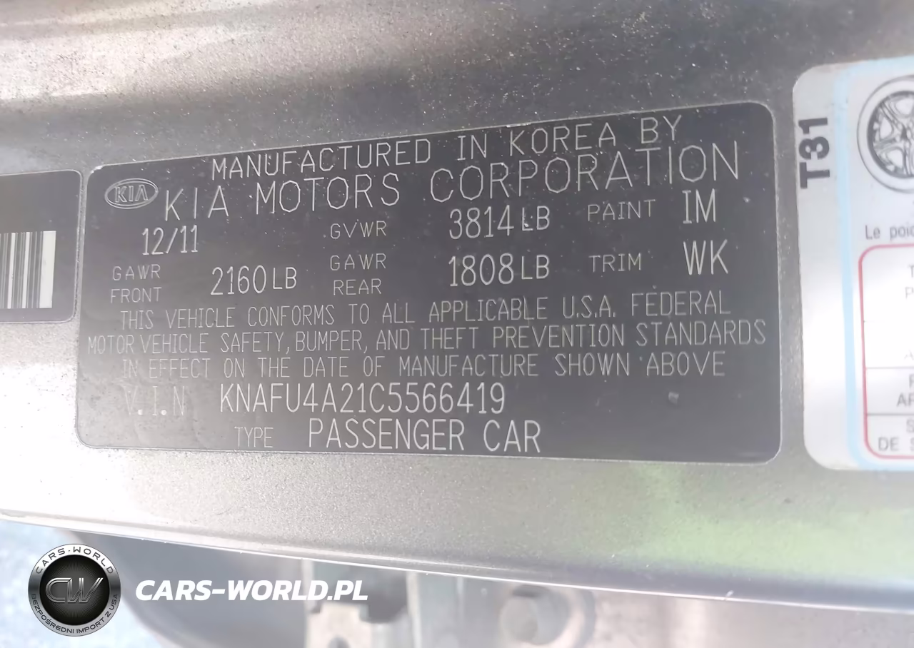 2012 Kia Forte Ex VIN:KNAFU4A21C5566419 - 9