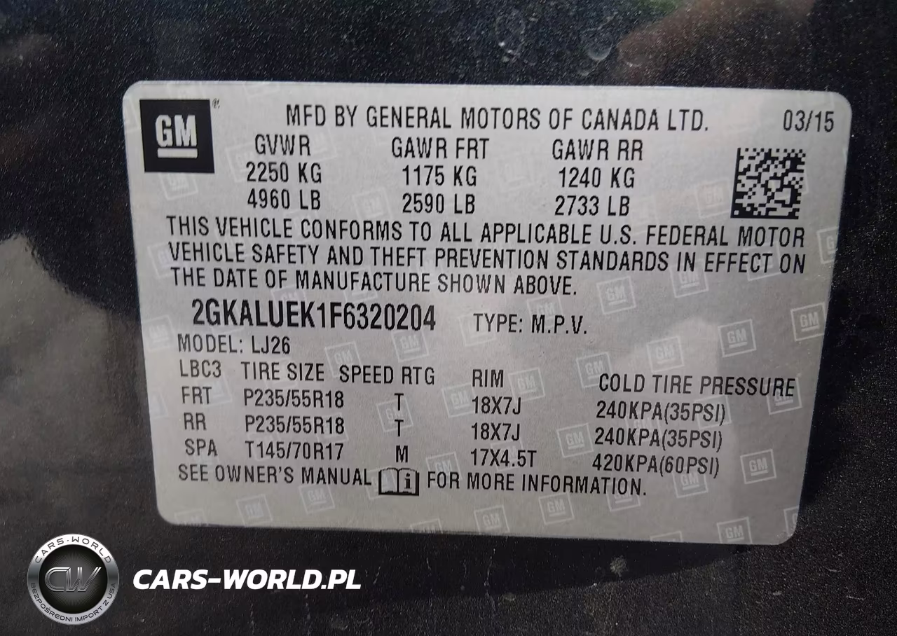 2015 GMC Terrain Denali VIN:2GKALUEK1F6320204 - 9