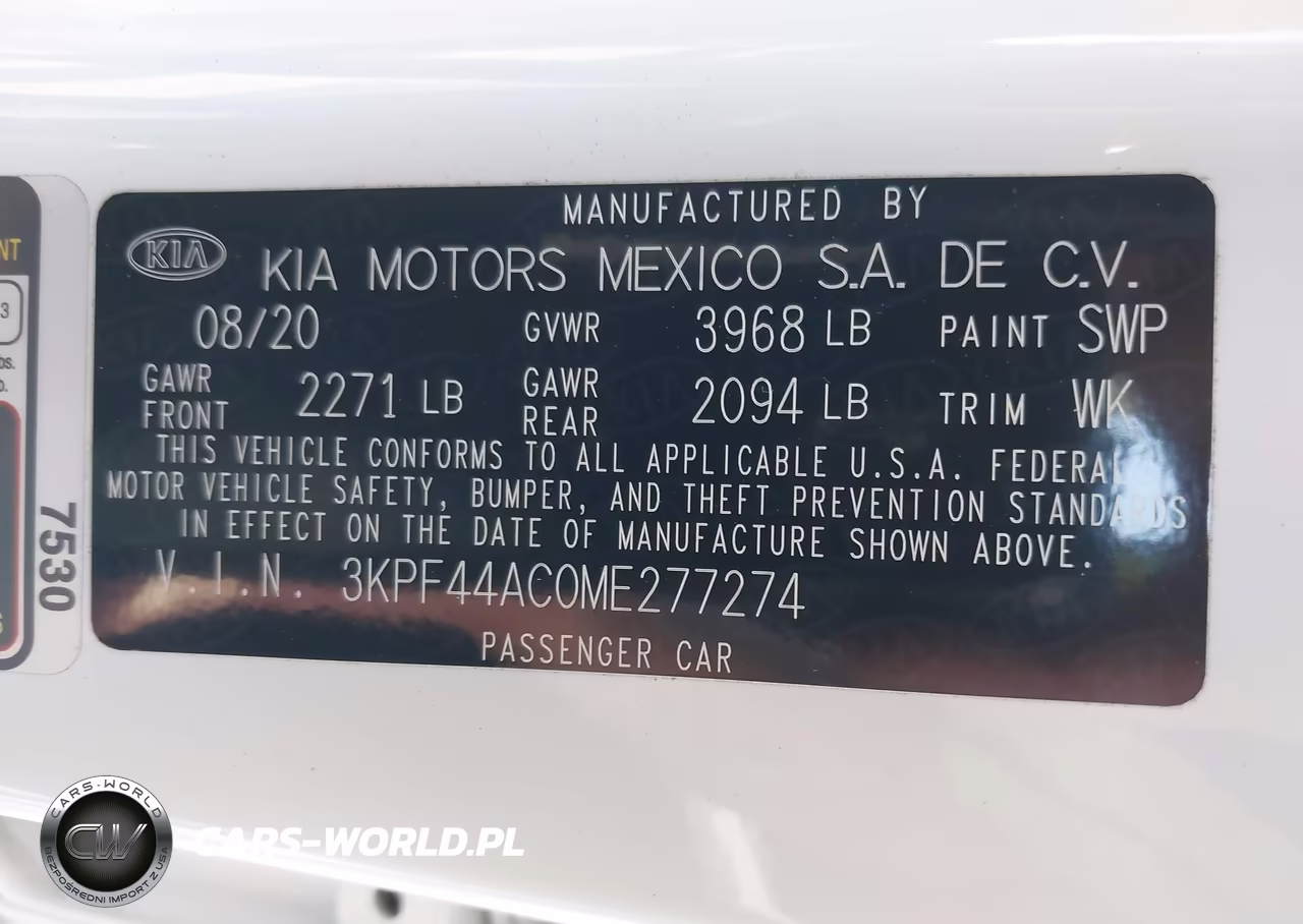 2021 Kia Forte Gt VIN:3KPF44AC0ME277274 - 9