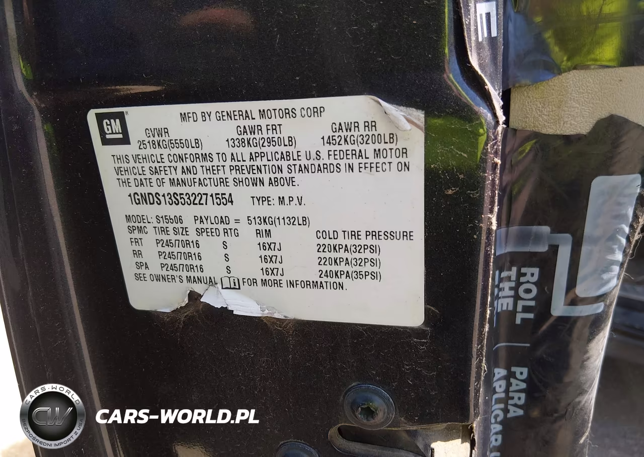 2003 Chevrolet Trailblazer Ls VIN:1GNDS13S532271554 - 9