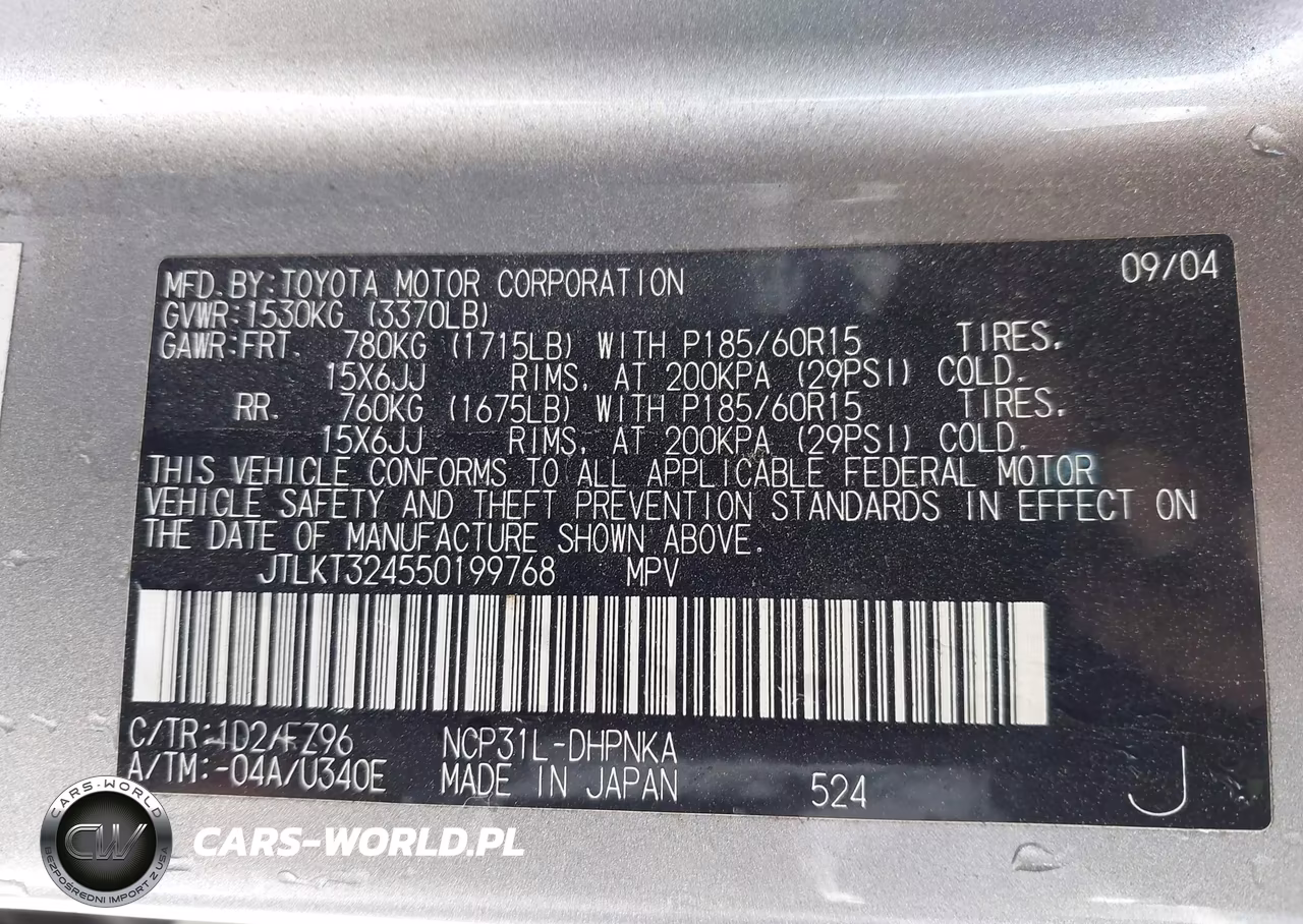 2005 Scion Xb VIN:JTLKT324550199768 - 9