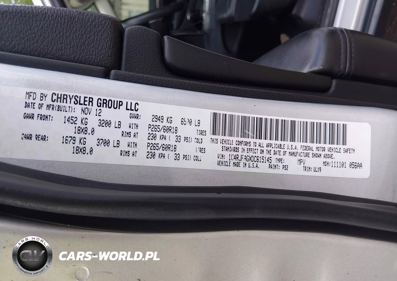 2013 Jeep Grand Cherokee Laredo VIN:1C4RJFAGXDC615145 - 9