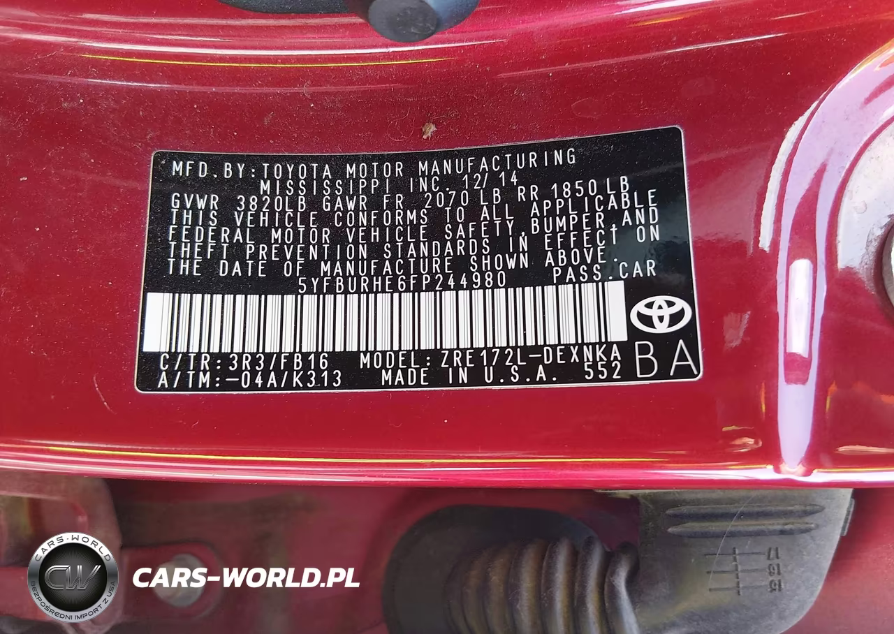 2015 Toyota Corolla Le VIN:5YFBURHE6FP244980 - 9