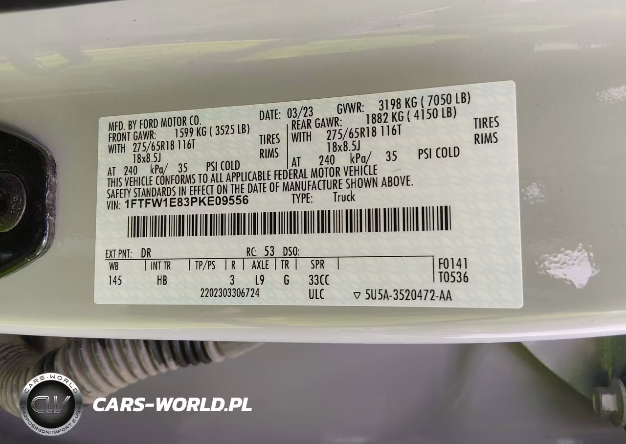 2023 Ford F-150 Lariat VIN:1FTFW1E83PKE09556 - 9