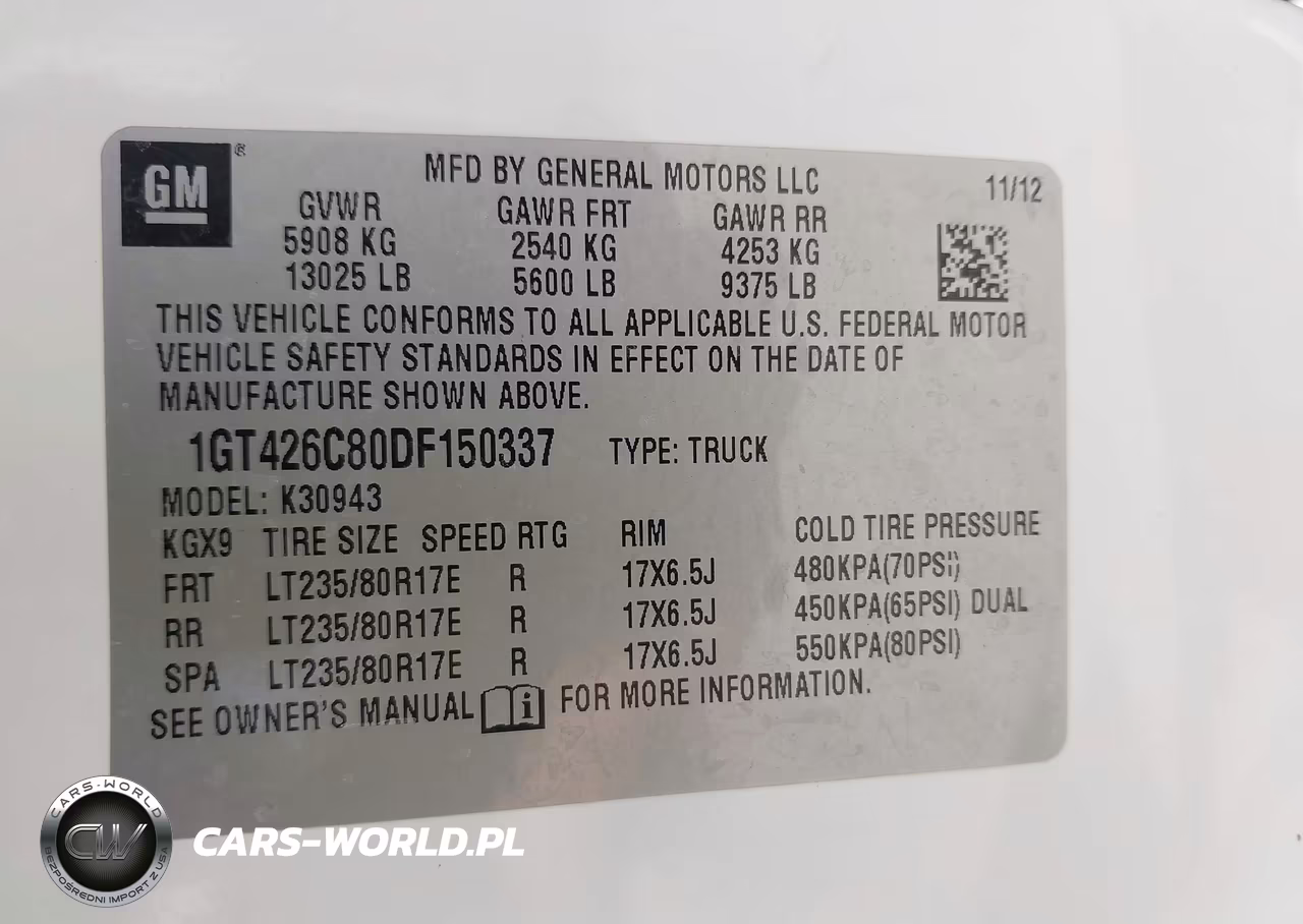 2013 GMC Sierra 3500Hd Denali VIN:1GT426C80DF150337 - 8