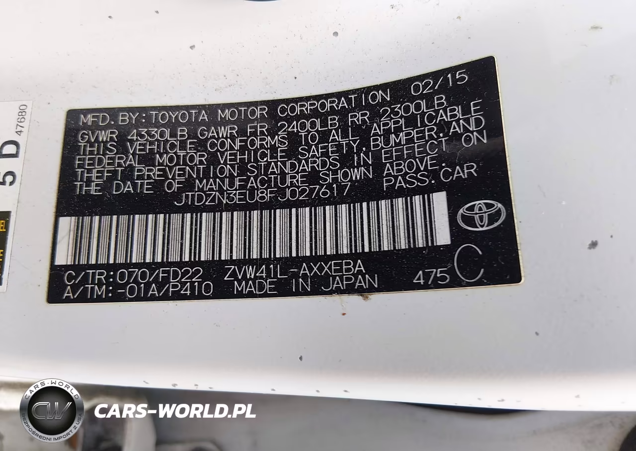 2015 Toyota Prius V Three VIN:JTDZN3EU8FJ027617 - 9