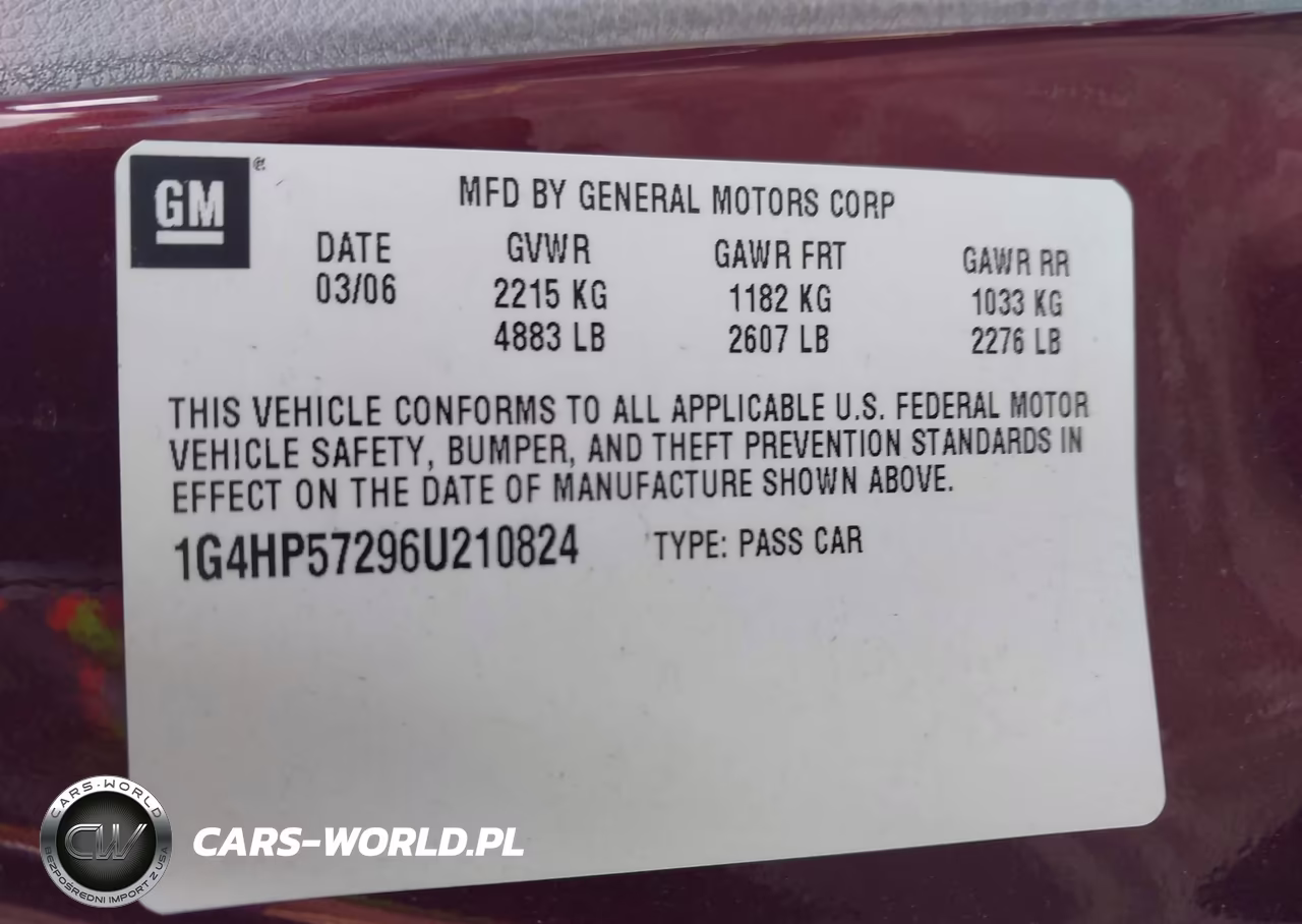 2006 Buick Lucerne Cx VIN:1G4HP57296U210824 - 9