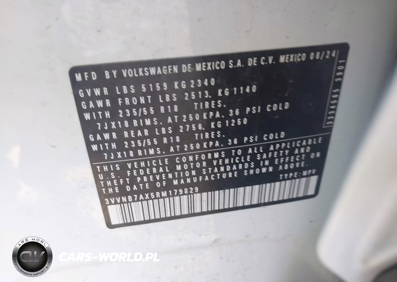 2024 Volkswagen Tiguan 2.0T Se-2.0T Wolfsburg Edition VIN:3VVNB7AX5RM179829 - 9