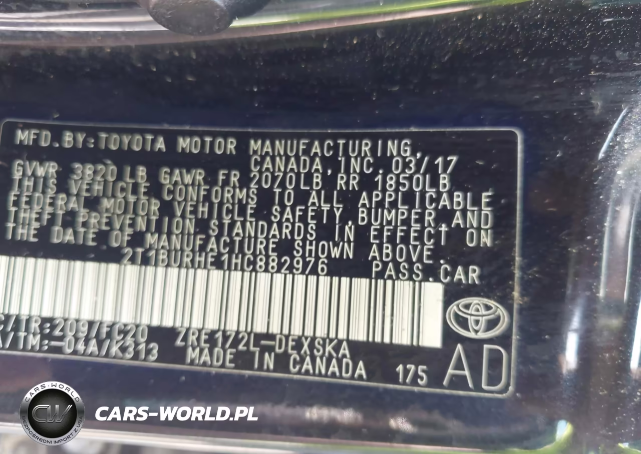 2017 Toyota Corolla Se VIN:2T1BURHE1HC882976 - 9