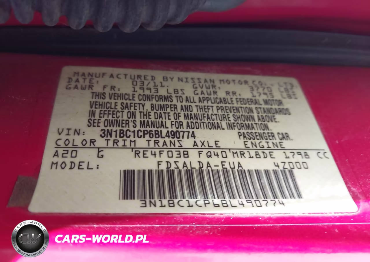 2011 Nissan Versa 1.8S VIN:3N1BC1CP6BL490774 - 9