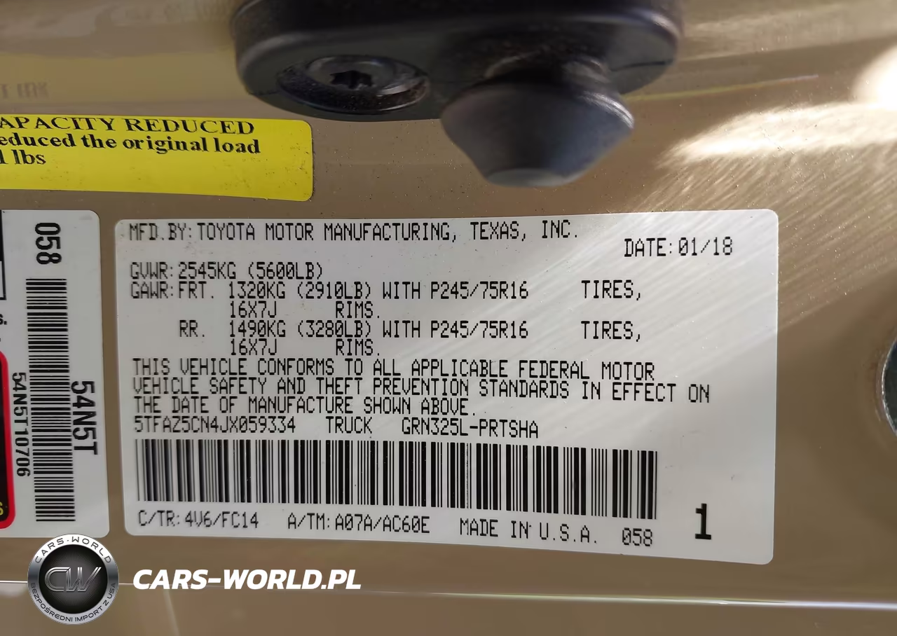 2018 Toyota Tacoma Sr5 V6 VIN:5TFAZ5CN4JX059334 - 9