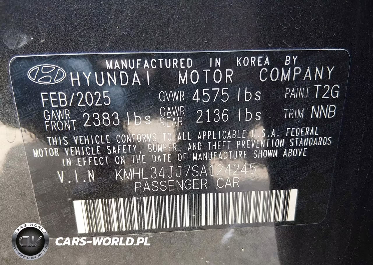 2025 Hyundai Sonata Hybrid Sel VIN:KMHL34JJ7SA124245 - 9