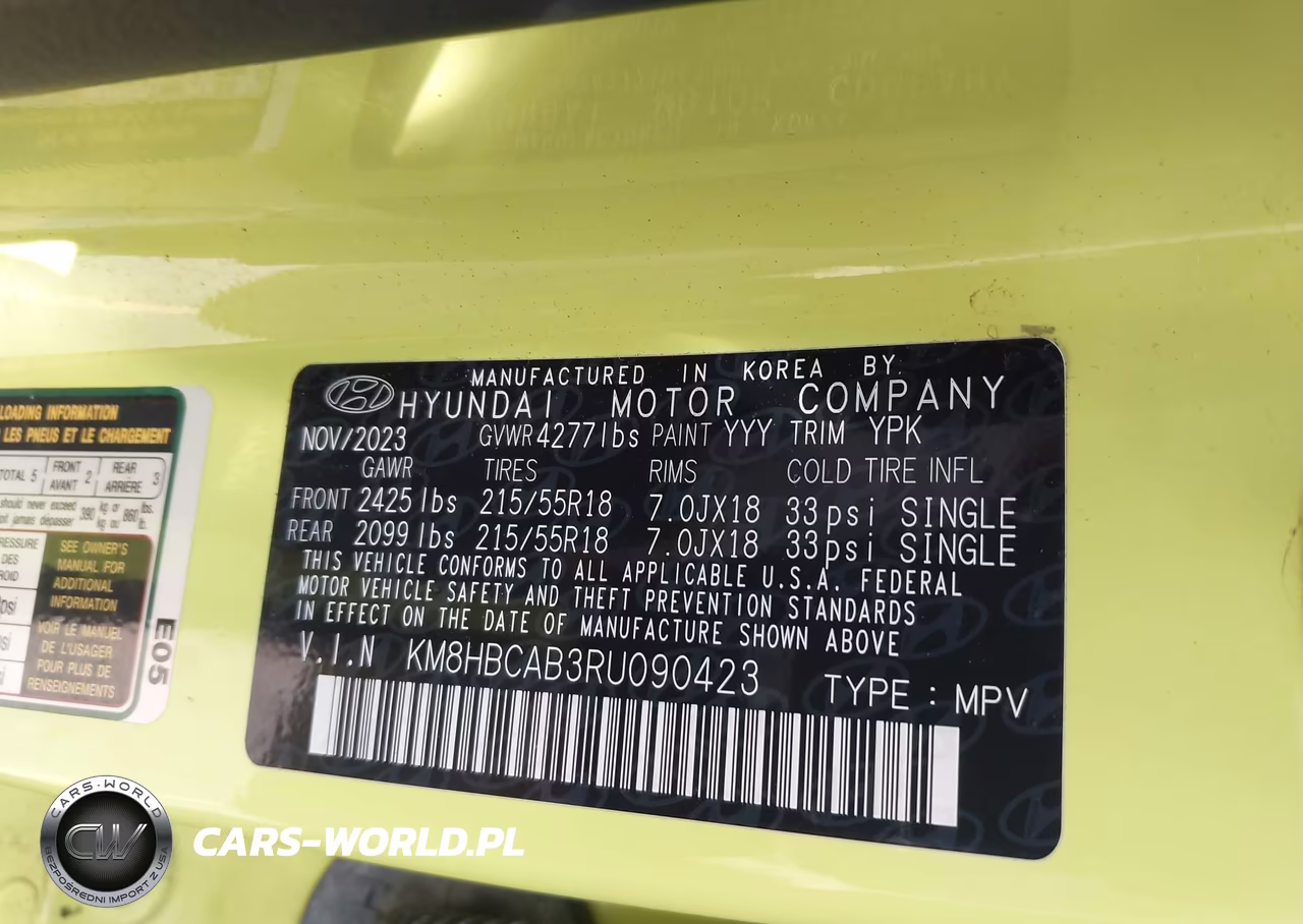2024 Hyundai Kona Sel VIN:KM8HBCAB3RU090423 - 9