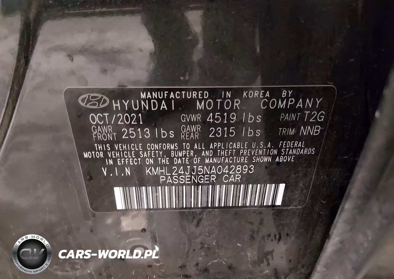 2022 Hyundai Sonata Hybrid Blue VIN:KMHL24JJ5NA042893 - 9