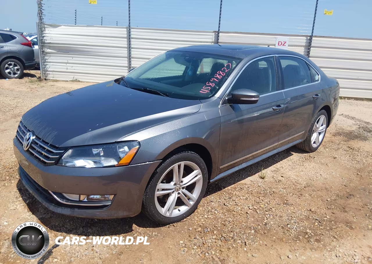 2013 Volkswagen Passat VIN:1VWBN7A36DC071037 - 2