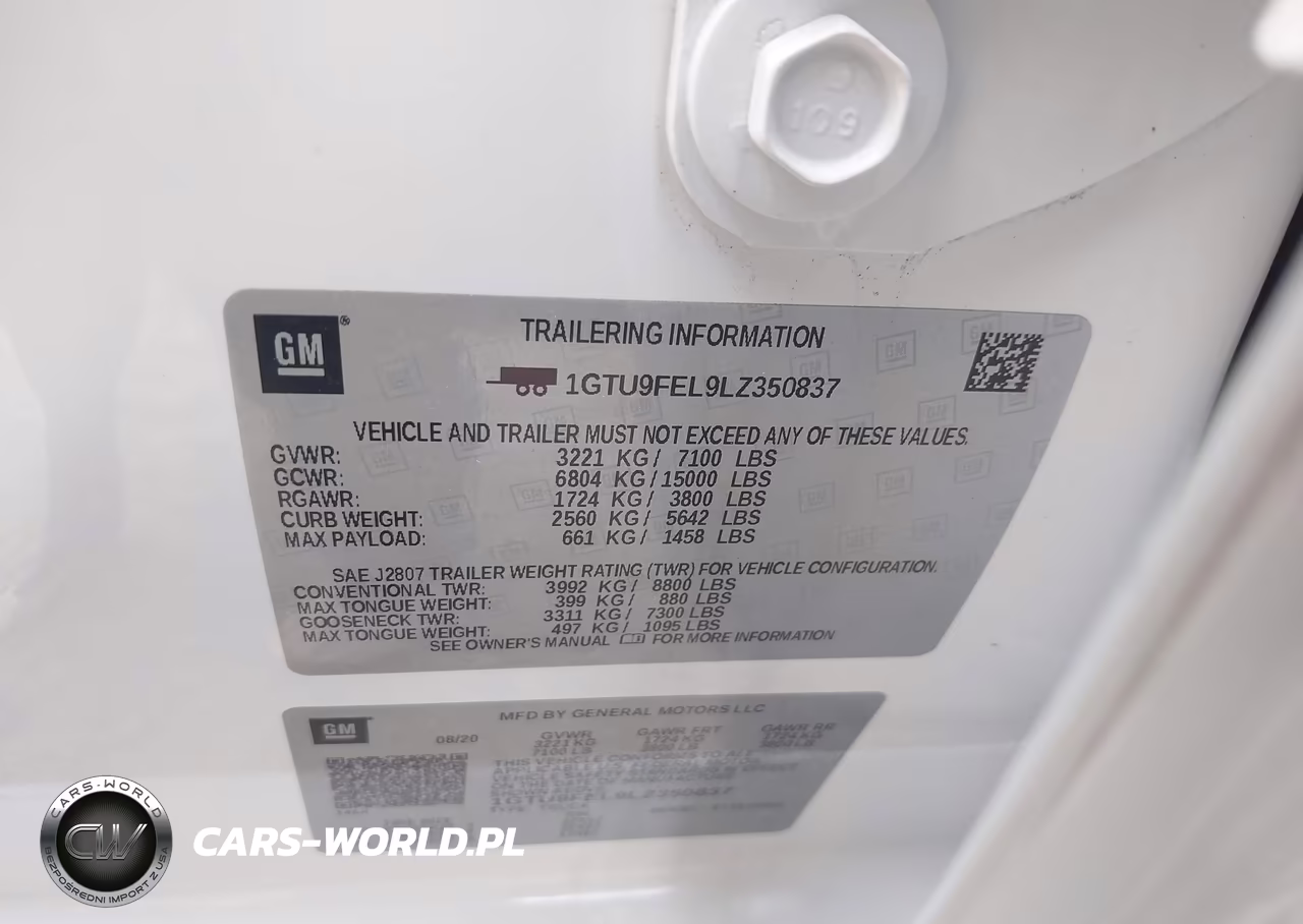 2020 GMC Sierra 1500 4Wd Short Box Denali VIN:1GTU9FEL9LZ350837 - 9