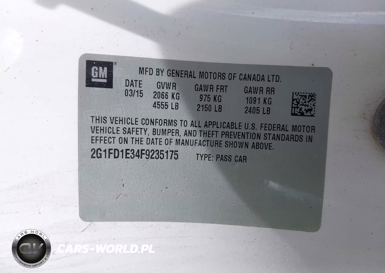 2015 Chevrolet Camaro 1Lt VIN:2G1FD1E34F9235175 - 9