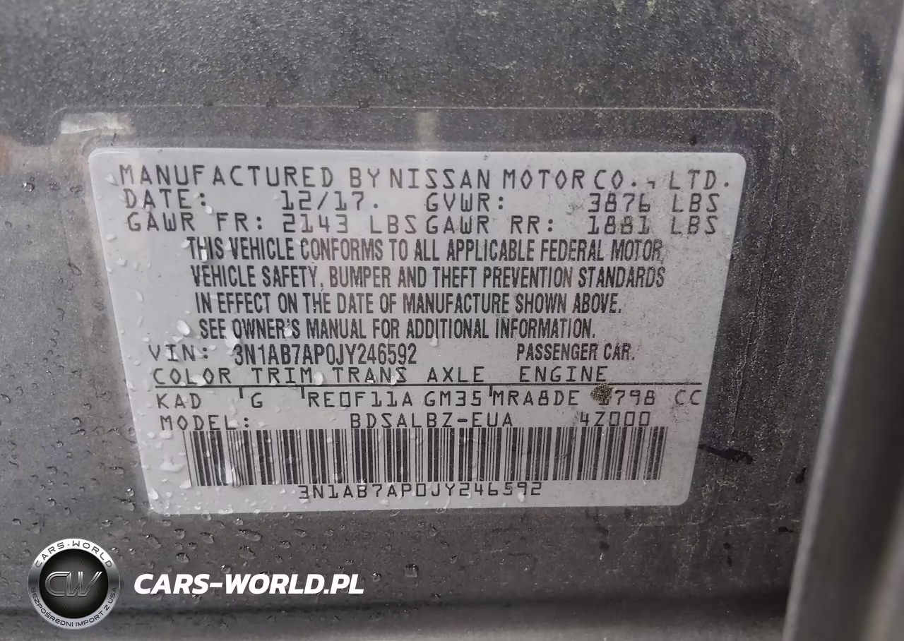 2018 Nissan Sentra S VIN:3N1AB7AP0JY246592 - 9