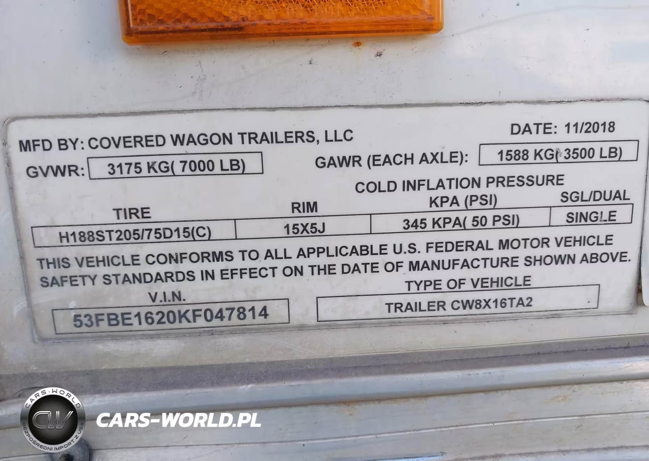 2019 Other Trailer VIN:53FBE1620KF047814 - 9