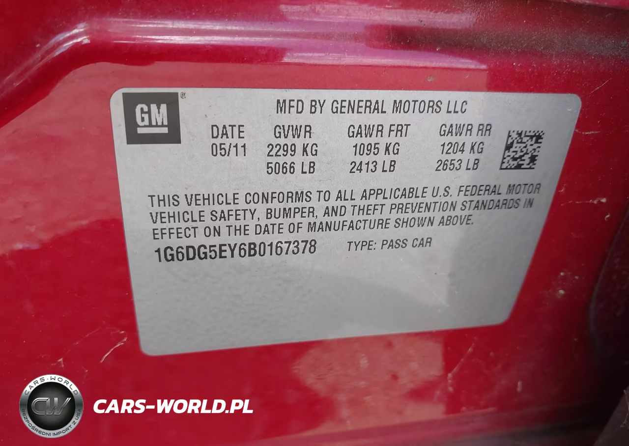 2011 Cadillac Cts Luxury VIN:1G6DG5EY6B0167378 - 9