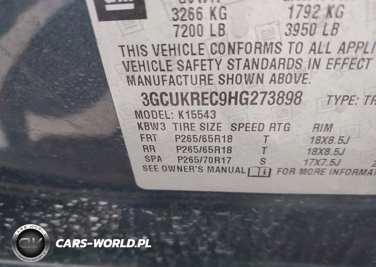 2017 Chevrolet Silverado 1500 Lt VIN:3GCUKREC9HG273898 - 9