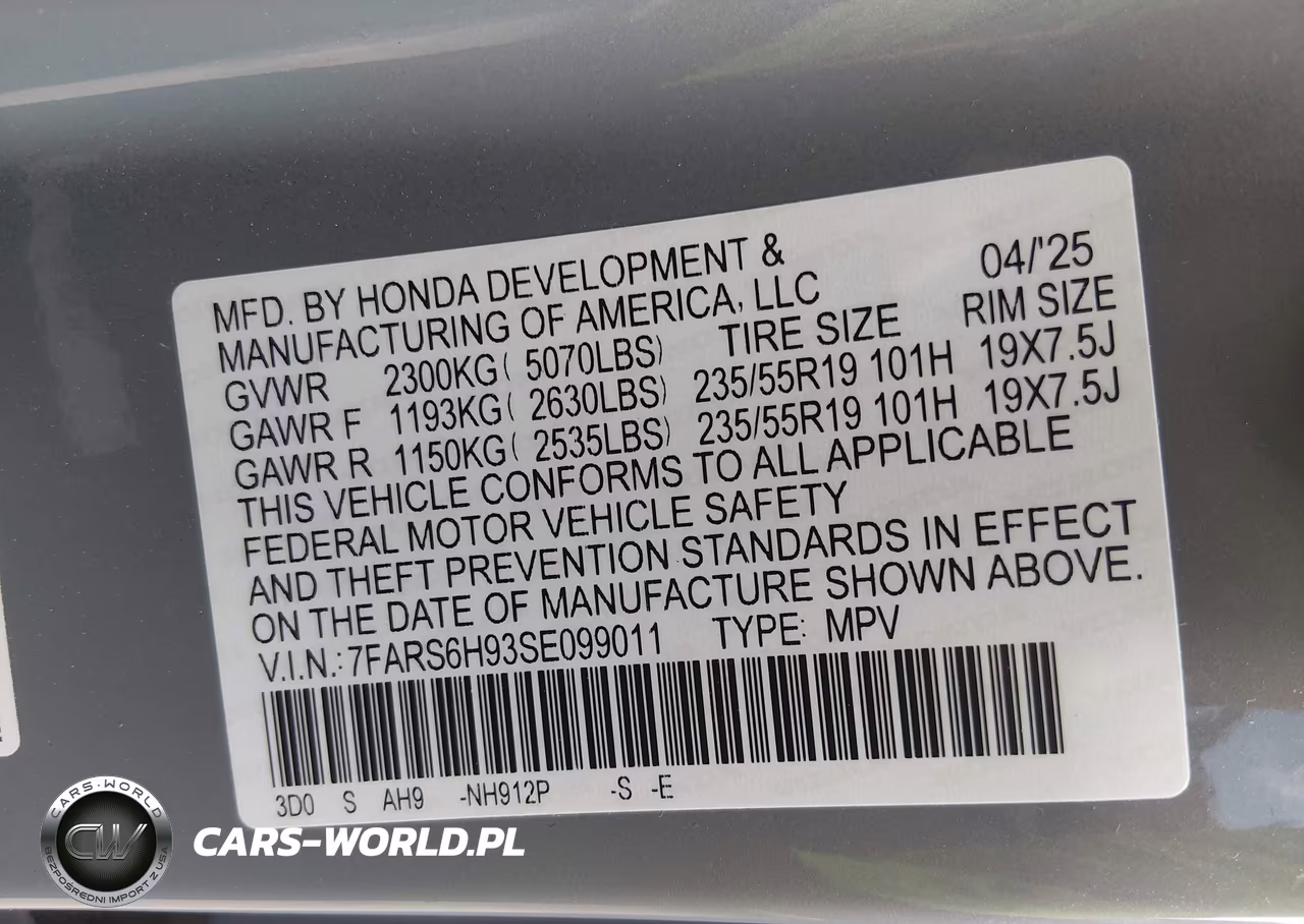 2025 Honda Cr-V Hybrid Sport Touring VIN:7FARS6H93SE099011 - 9