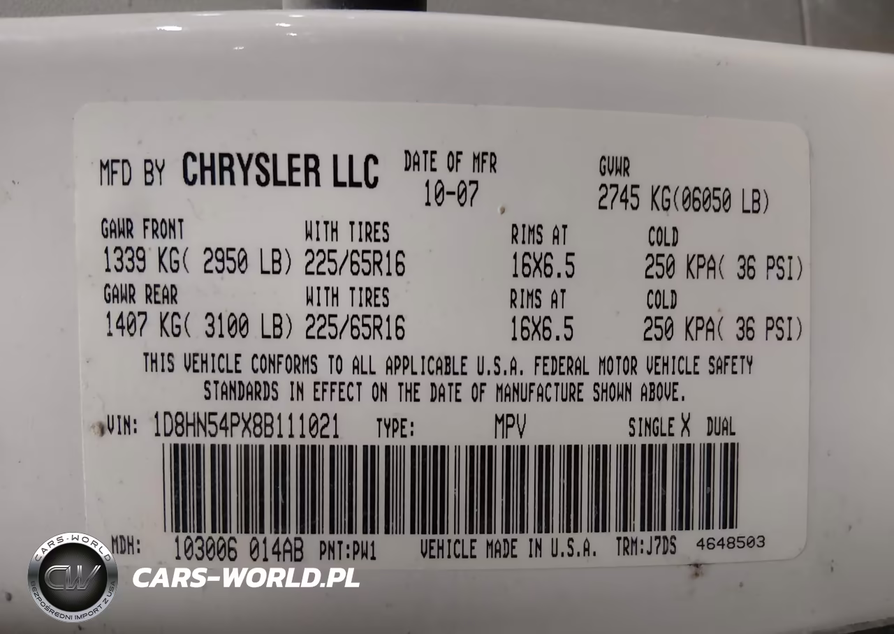 2008 Dodge Grand Caravan Sxt VIN:1D8HN54PX8B111021 - 9